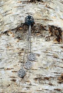 Ocelové náušnice - Řetízkové stromy života