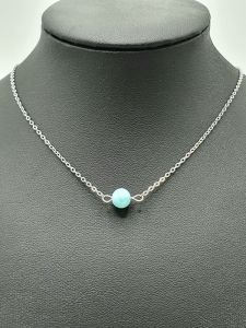 Náhrdelník Larimar - kulička 7 mm č.1