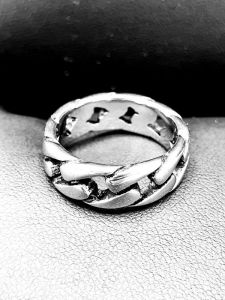 Ocelový prsten - Řetěz | vel. 7, vel. 8, vel. 9, vel. 10, vel. 11, vel. 12, vel. 13