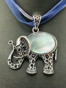 Slon patinový- přívěsek