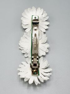 Květinová spona do vlasů - kopretina (9,8 x 1 cm)
