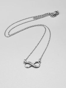 Ocelový náhrdelník - Nekonečno zdobené
