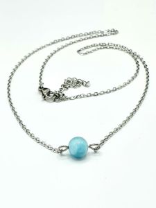 Náhrdelník Larimar - kulička 8 mm č.1