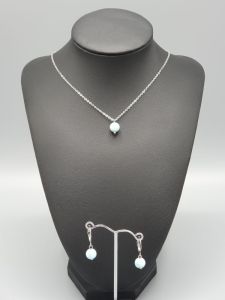 Náhrdelník Larimar - kulička 8 mm č.2