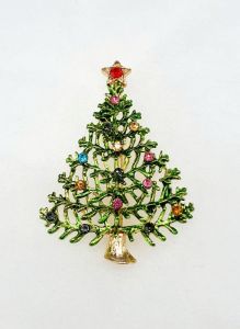 Vánoční stromek - brož, přívěsek