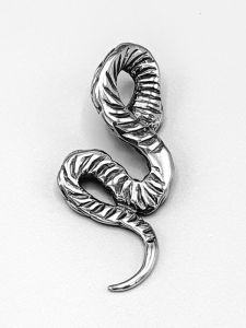 Ocelový přívěsek - Had s barevnýma očima