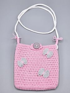Mini kabelka pro malé slečny č.2 | růžová, zelená