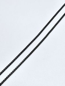 Ocelový řetízek č.51 černý (0,2 x 50-60 cm)