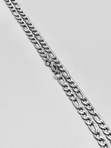 Ocelový řetízek č. 26 lesklý 3+1 (0,45 x 55-60 cm) | 55 cm, 60 cm