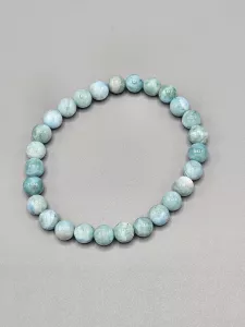 Náramek Larimar kuličky 7 mm