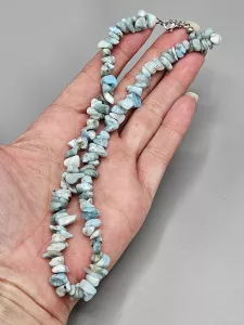 Náhrdelník Larimar AA sekaný 40,3 cm