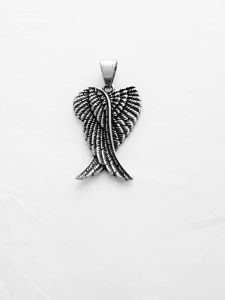 Ocelový přívěsek - Andělská křídla velká