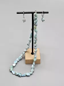 Náhrdelník Larimar troml 43 cm