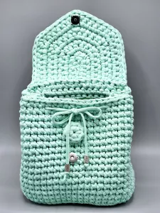 Dámský batoh - crossbody kabelka mátová