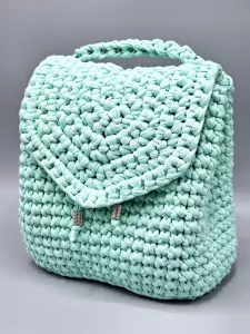 Dámský batoh - crossbody kabelka mátová