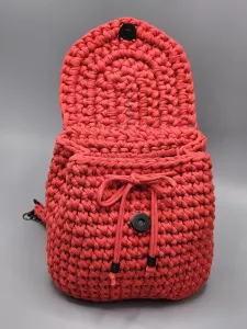 Malý batoh pro slečny červený - podšitý