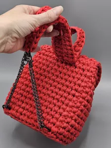 Malý batoh pro slečny červený - podšitý