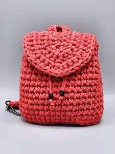 Malý batoh pro slečny červený - podšitý