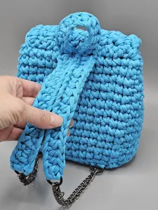 Malý batoh pro slečny či kluky modrý - nepodšitý