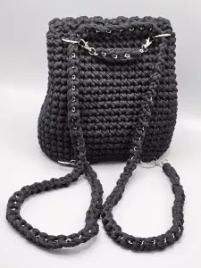 Dámský batoh - crossbody kabelka černá