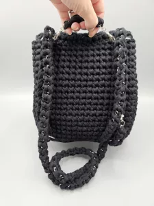 Dámský batoh - crossbody kabelka černá