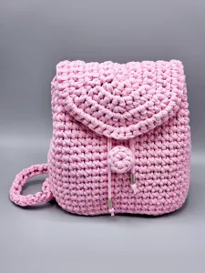 Dámský batoh - crossbody kabelka růžová