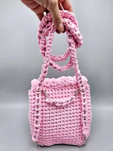 Dámský batoh - crossbody kabelka růžová