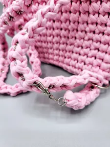 Dámský batoh - crossbody kabelka růžová