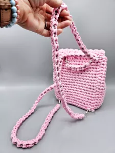 Dámský batoh - crossbody kabelka růžová
