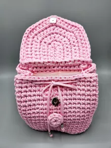 Dámský batoh - crossbody kabelka růžová