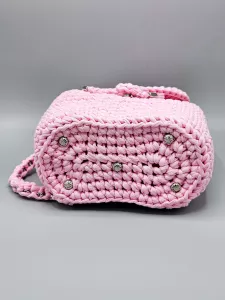 Dámský batoh - crossbody kabelka růžová