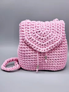 Dámský batoh - crossbody kabelka růžová