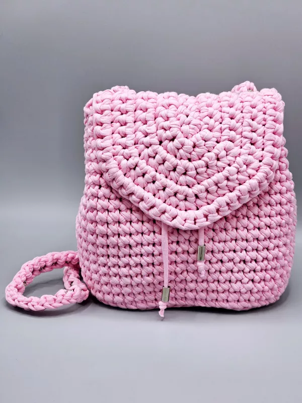 Dámský batoh - crossbody kabelka růžová