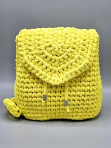 Dámský batoh - crossbody kabelka žlutá