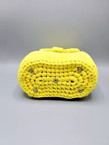 Dámský batoh - crossbody kabelka žlutá