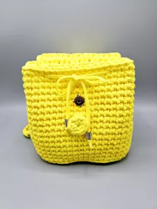 Dámský batoh - crossbody kabelka žlutá