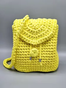 Dámský batoh - crossbody kabelka žlutá