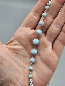 Náhrdelník Hedvábný Larimar