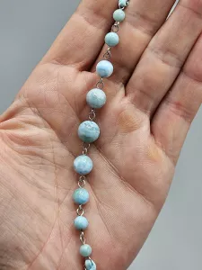 Náhrdelník Hedvábný Larimar