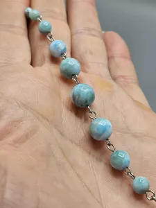 Náhrdelník Hedvábný Larimar