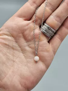 Náhrdelník Morganit růžová kulička 6 mm