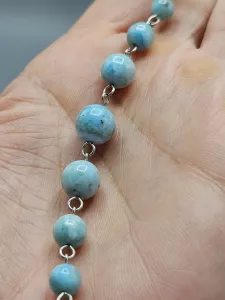 Náramek Hedvábný Larimar