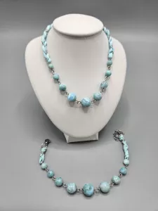 Náramek Hedvábný Larimar