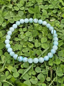 Náramek Larimar kuličky 6 mm