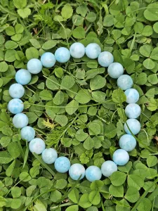 Náramek Larimar kuličky 8 mm