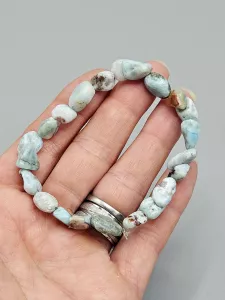Náramek Larimar troml velký 8 x 12 mm