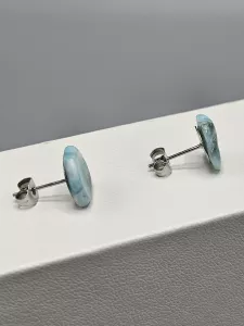 Náušnice Larimar pecka 5