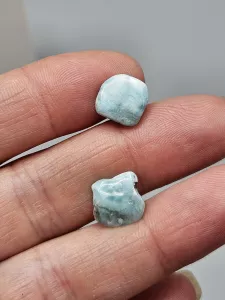Náušnice Larimar pecka 5