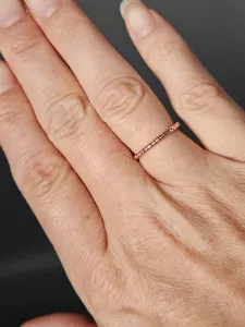 Miyuki Delica prsten - odstín černá lesklá