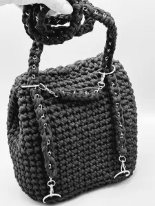 Dámský batoh - crossbody kabelka černá